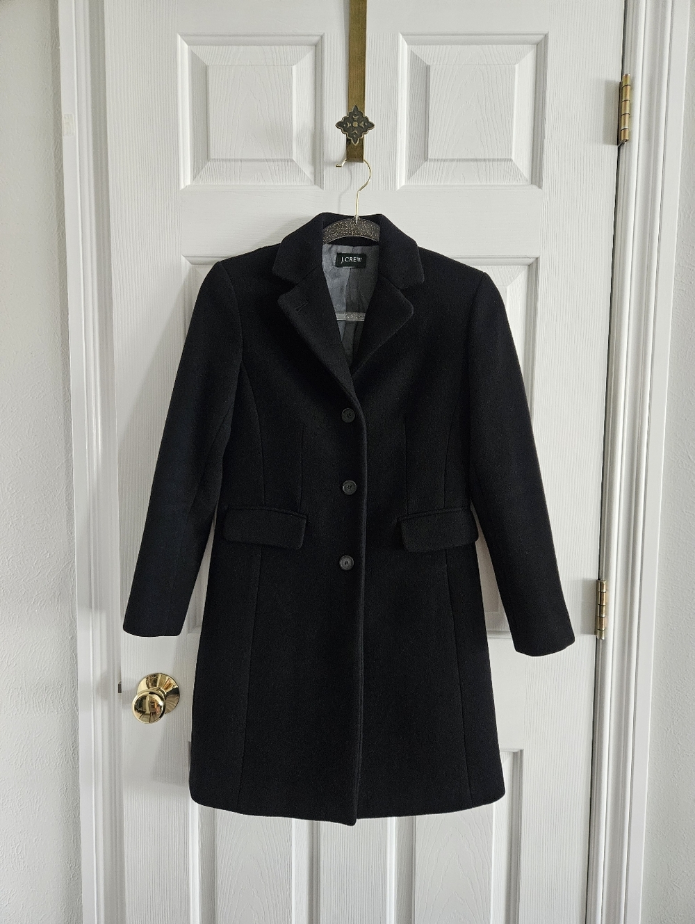 NWOT J.Crew Italian Wool And Cashmere Blend Single Breasted Pea Coat - Picture 1 of 9